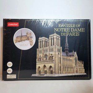 NEW Sealed 3D Puzzle Notre Dame de Paris with Moveable Walls by CubicFun 293 Pcs